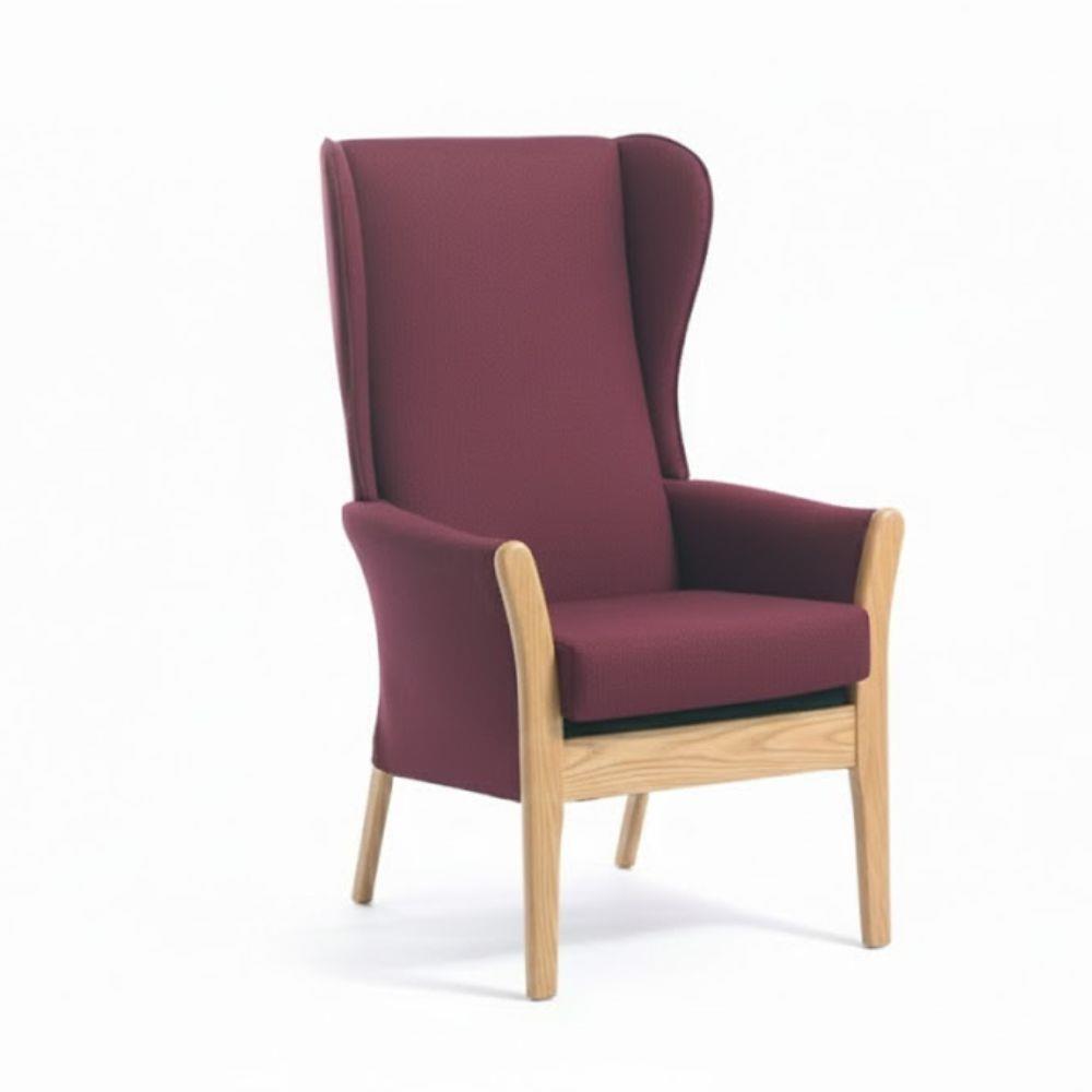 Dalton High Back Arm Chair With Wings