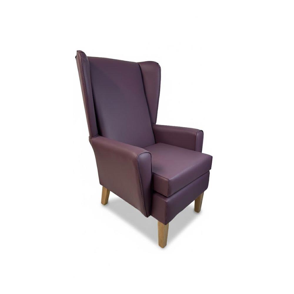 Paragon High Back Chair In Panaz Zest Grape