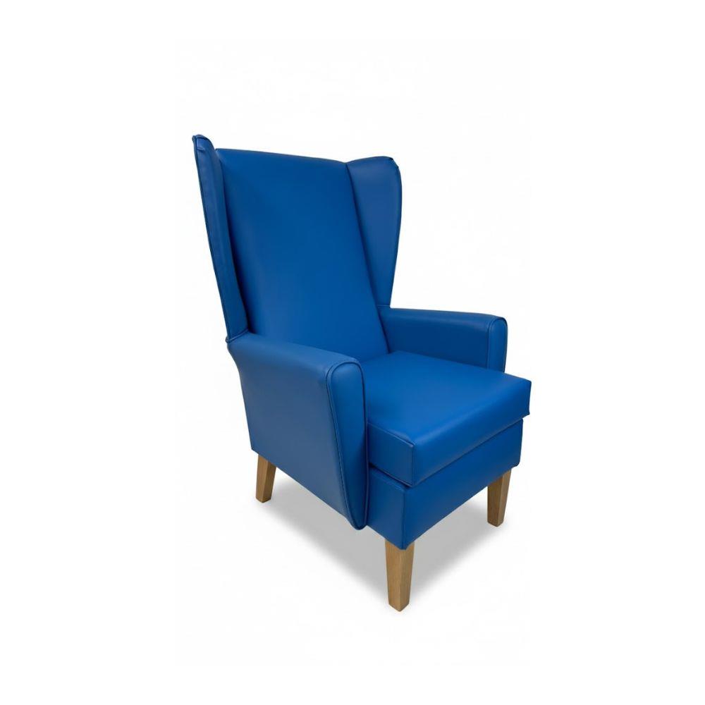 Paragon High Back Chair In Panaz Zest Royal